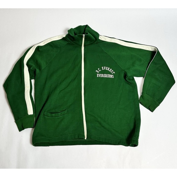 Other - Vintage DC‎ Everest High Evergreens 1960s Basketball Zip Track Jacket Wausau WI
